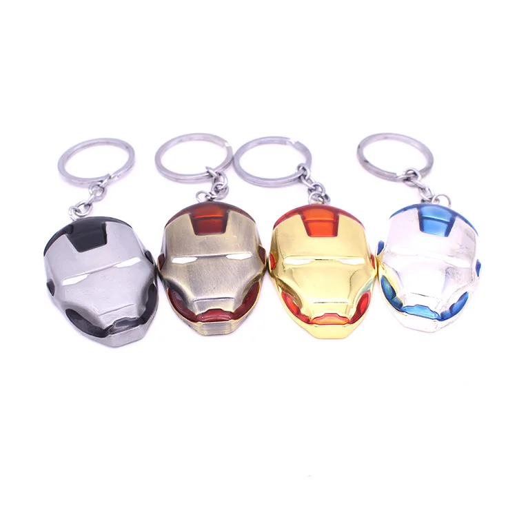 Аниме в настоящее время доступны горячие продажи Мстители Пряжка Железный человек автомобиль кольцо для ключей из сплава подарок на день рождения брелок взрыв