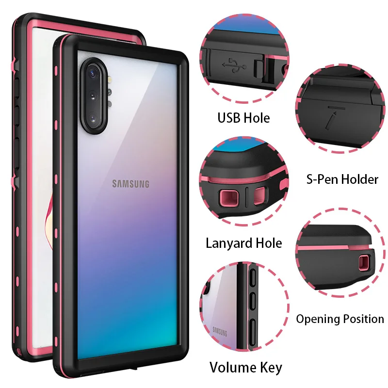 Водонепроницаемый чехол MOMOTS для samsung Galaxy Note 10+ 9 8 360, противоударный чехол для samsung Note 10 Plus, чехол для подводного плавания
