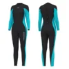 Hevto Wetsuits Women 3mm Neoprene Swimsuit Full Scuba Dive Long Sleeve Wet suit Surf Snorkeling Fishing Equipment for Underwater