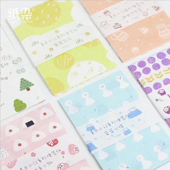 

1 set/lot Memo Pads Sticky Notes Small note series Notepad diary Scrapbooking Stickers Office School stationery Notepad