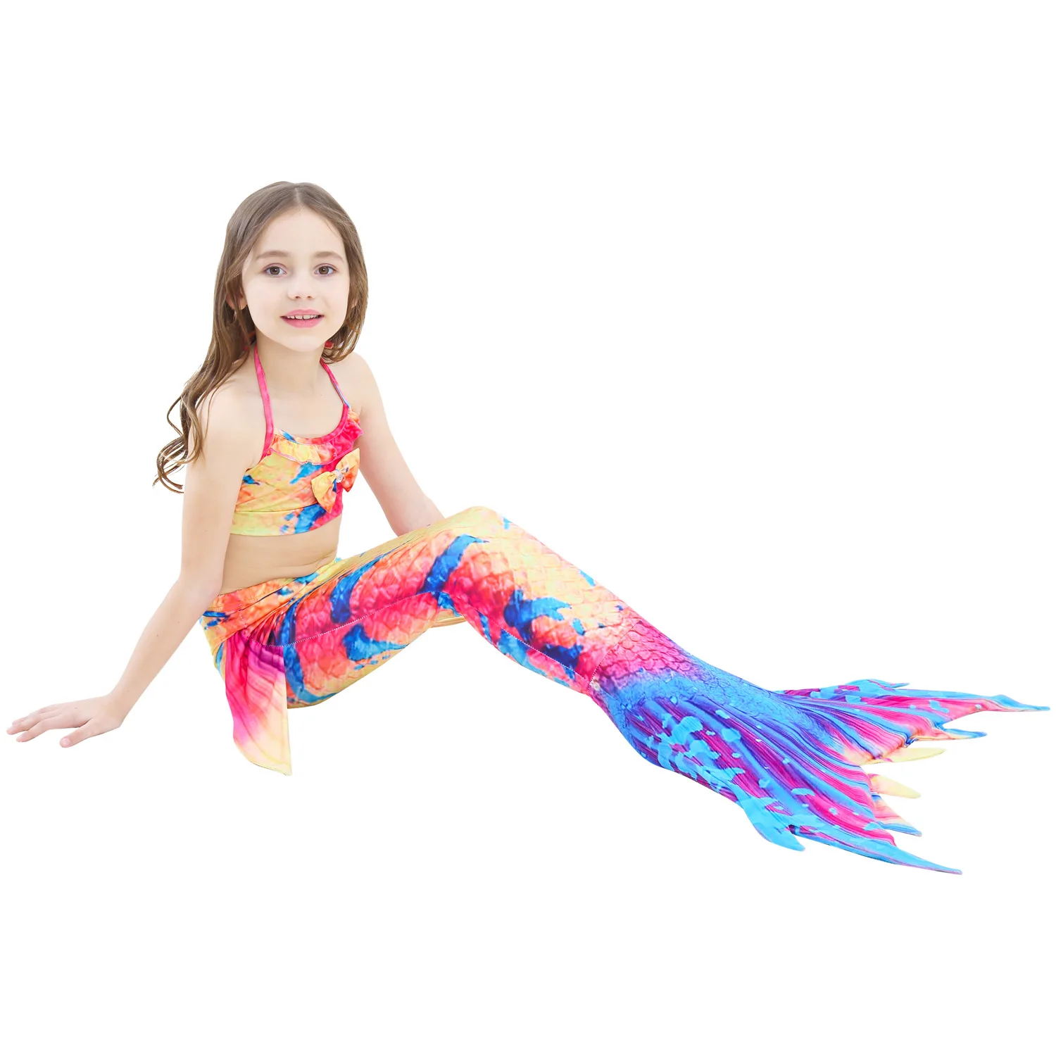 Детский купальный костюм русалки, купальный костюм русалки, платье русалки, купальный костюм, бикини