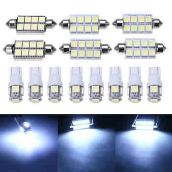 

Hot Mayitr 14pcs Super White LED Interior Light Bulb Kit Dedicated Car Signal Lamp Set For Dodge Ram 1500 2500 2002-2011
