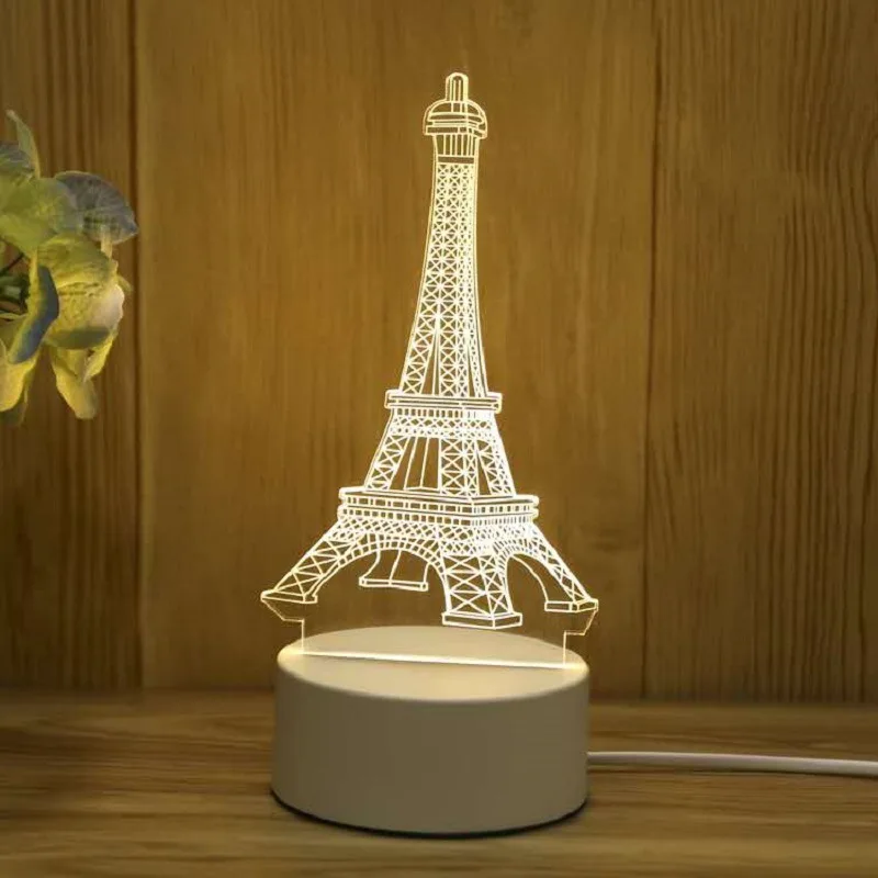 Новинка 2019 ночной 3D светильник креативный акриловый подарочные лампы украшения