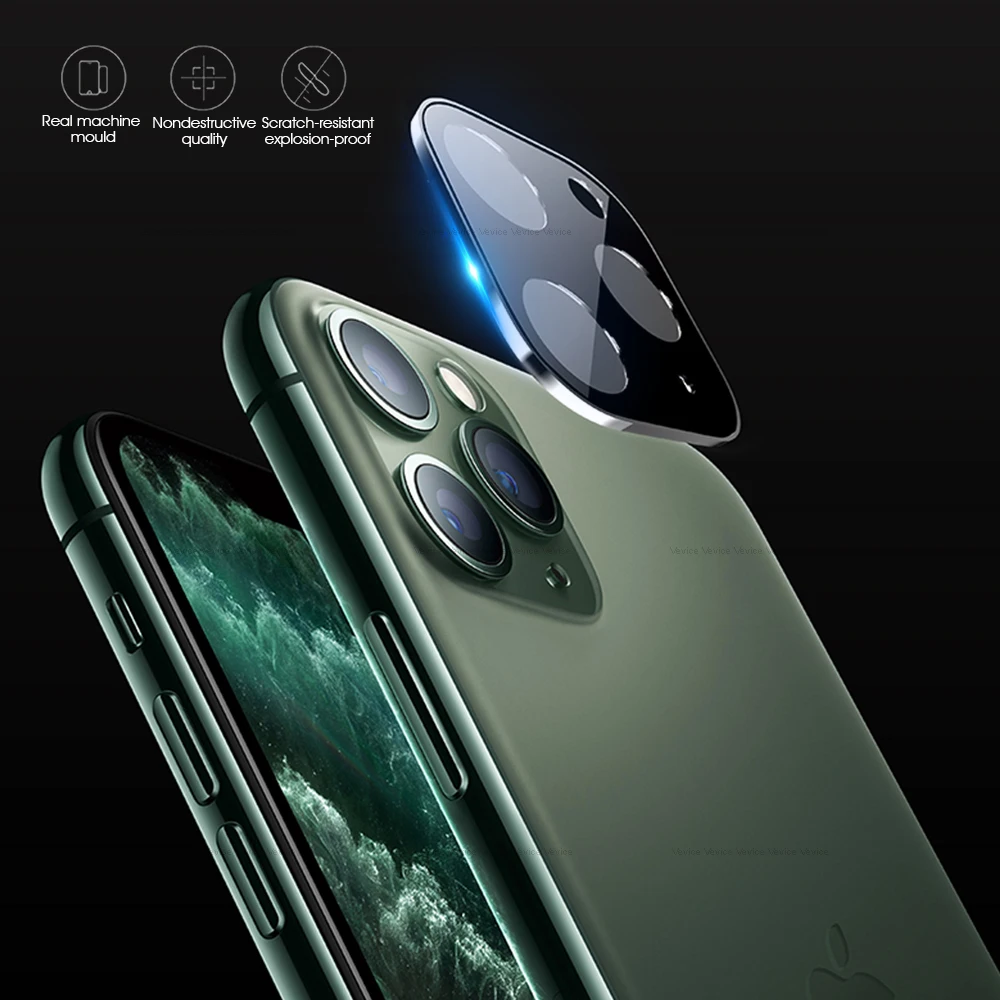 Защитный чехол для объектива камеры заднего вида для iphone XR XS 11 Pro Max X 10, чехол для экрана камеры из титанового сплава для iphone 11Pro Max Bumper
