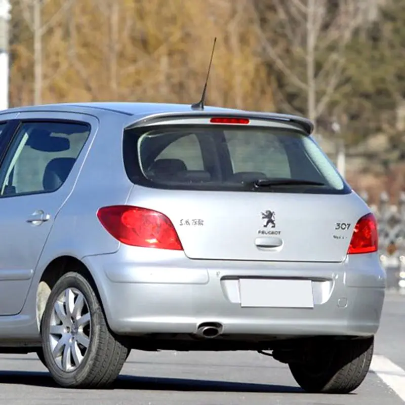

For Peugeot 307 Spoiler High Quality ABS Material Car Rear Wing Primer Color Rear Spoiler For Peugeot 307 Spoiler 2006-2012