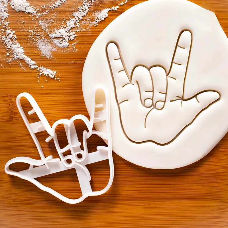 1 3 Pcs Set Cookie Cutters Mold Fondant Pastry Mould Love Valentines Day Gift DIY Plastic Biscuit Stamp Bakeware Baking Tools