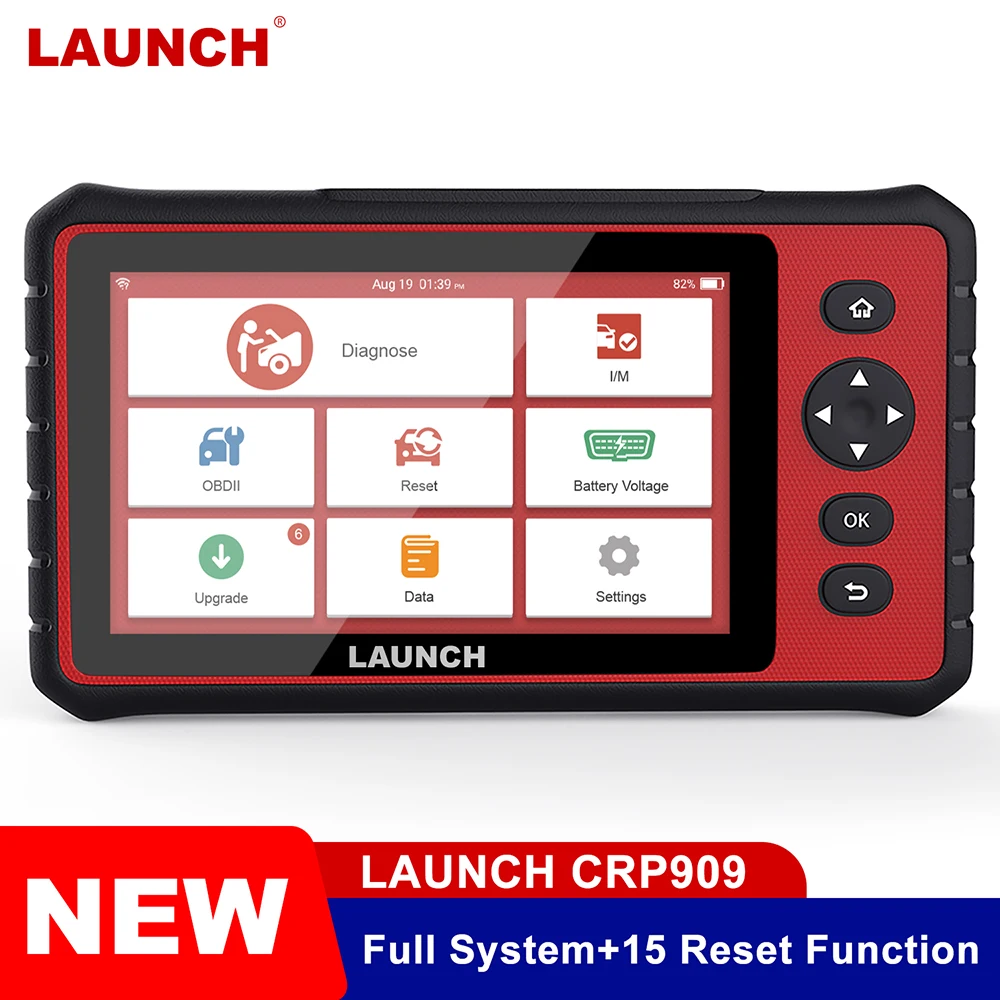 LAUNCH X431 Crp909 Wifi Автомобильная полная система OBD2 сканер ABS TPMS SRS Airbag Reset PK X 431 V + MK808