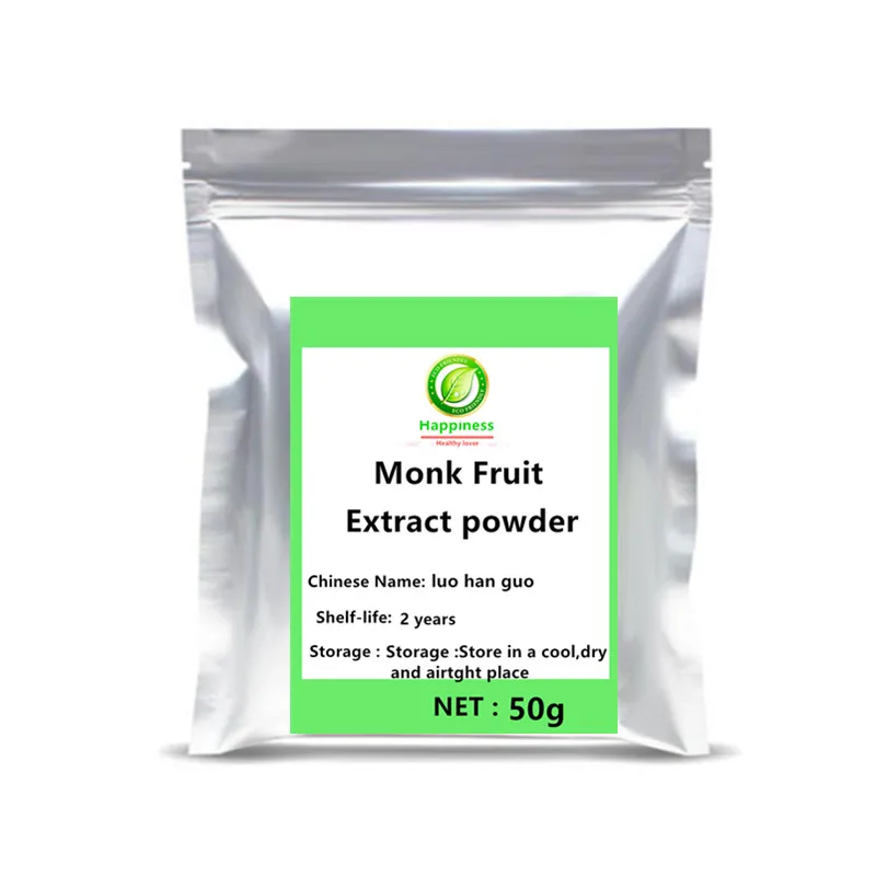 

Hot sale Zero Calories stevia Sweeteners Monk Fruit powder Extract luo han guo erythritol Mogroside anti cancer free shipping.