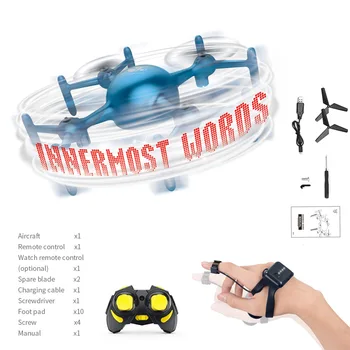 

Mini Remote Control Drone for Kids 2.4G Gravity Sensor Hand Controlled RC Quadcopter Colorful Light Indoor Outdoor Drones