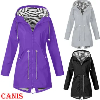 

UK Women's Waterproof Raincoat Ladies Outdoor Wind Rain Forest Jacket Coat