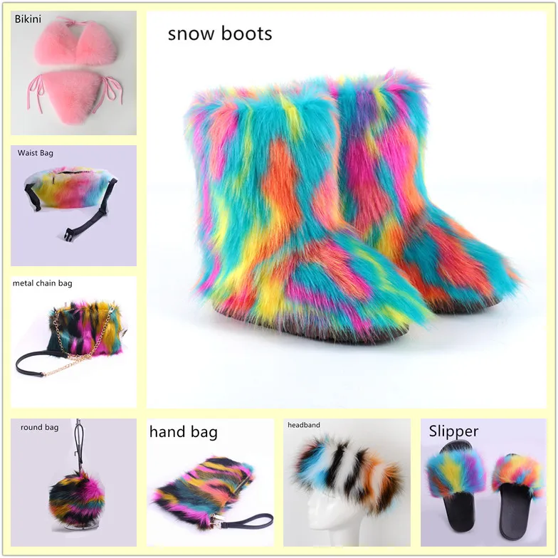 SWONCO Bootee/женские зимние ботинки с искусственным лисьим мехом Женская теплая обувь