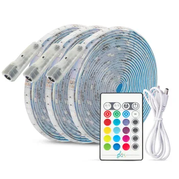 

Tanbaby RGB 2M/5M DC5V USB Music Led Strip lamp 5050 Light Strip Rgb Light Color Changing With Music Ip65 Waterproof Led String