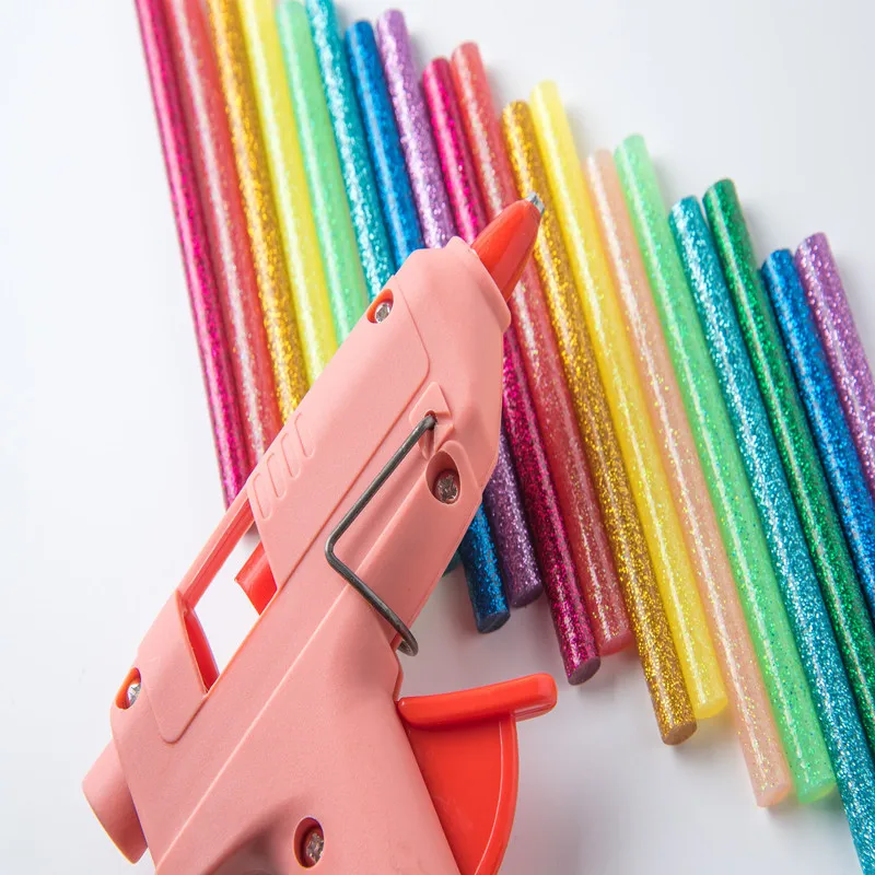 20/30Pcs Multicolor Hot Melt Glitter Glue Sticks Strong Viscosity For  Household Electric Glue Gun Silicone Craft Repair DIY Tool - AliExpress