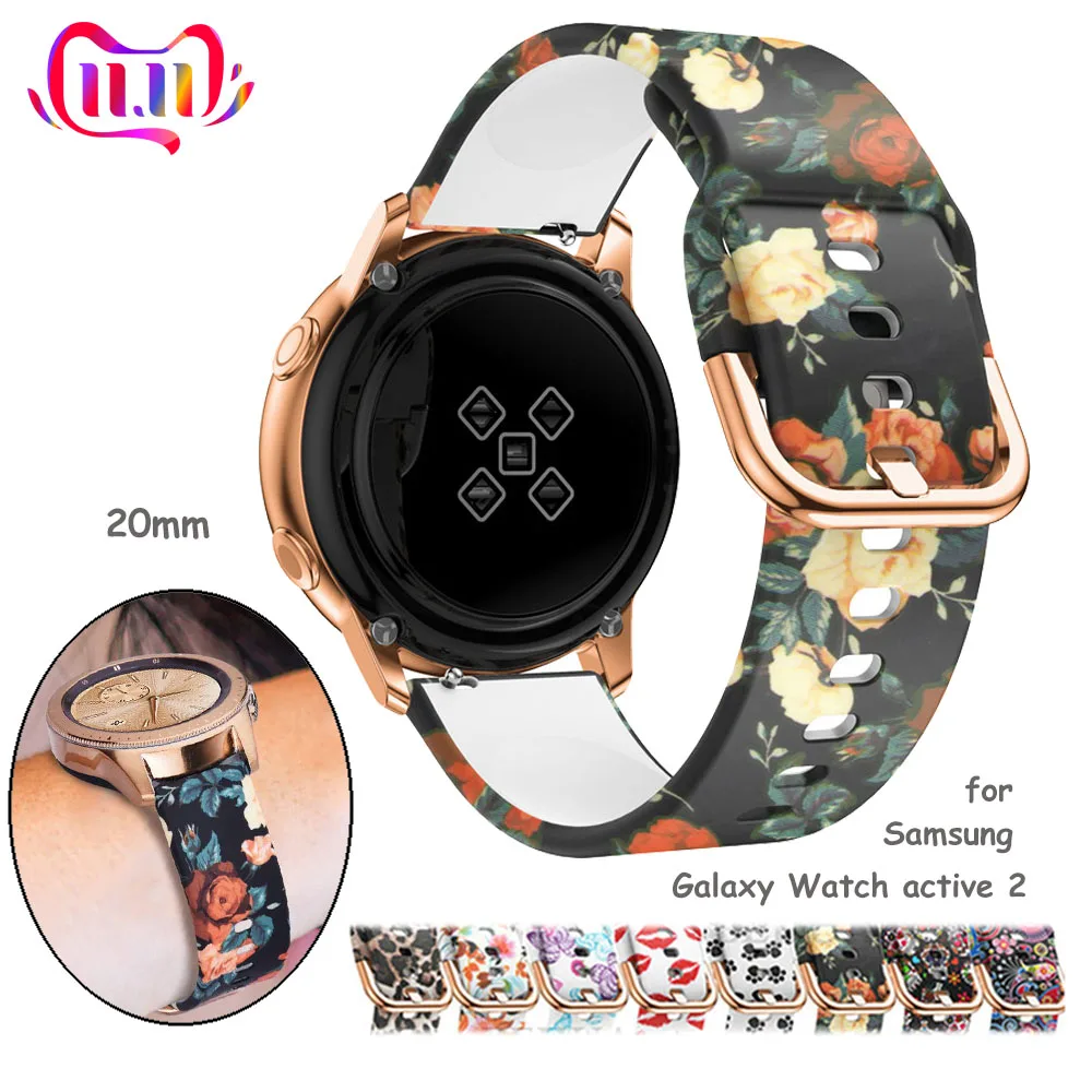 Correa de reloj de 20mm para Samsung Galaxy watch 4, active 2, 42mm