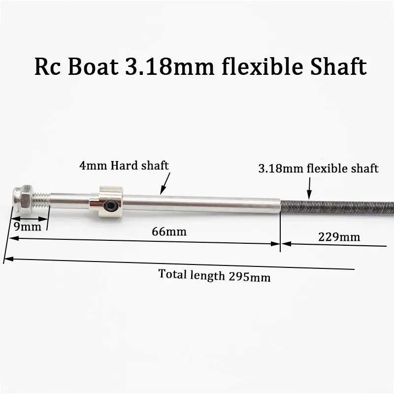 Rc Boat Drive Shaft transmission shaft 3.18 Flexible Shaft with 4mm