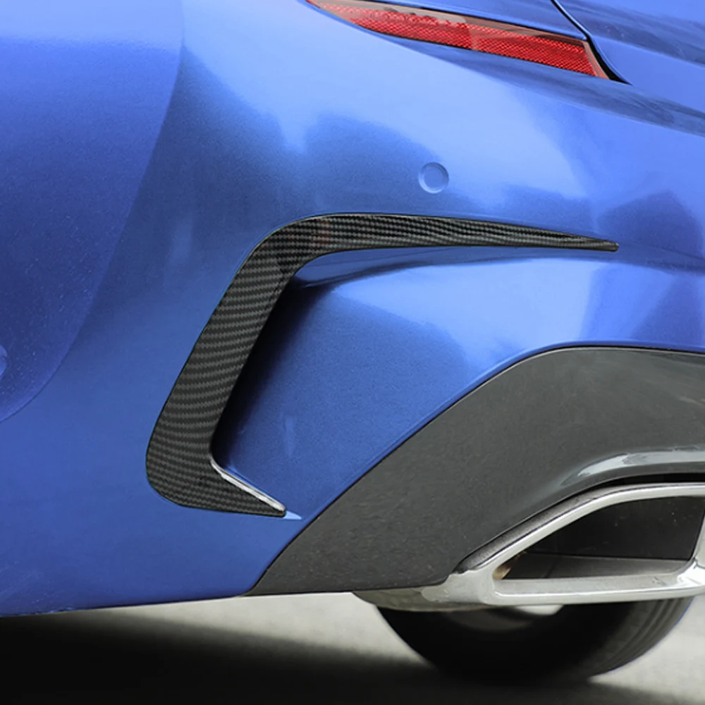 For BMW 3 Series G20 2020 Car Styling Rear Non-drilling Tail Exhaust Pipe Decoration Cover Trim Exterior Accessory