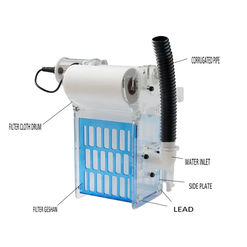 - Bubble Magus Automatic Roll Filter ARF1 Auto Fleece Filter Sump Filter Roller for 600L Aquarium Tank Marine Reef