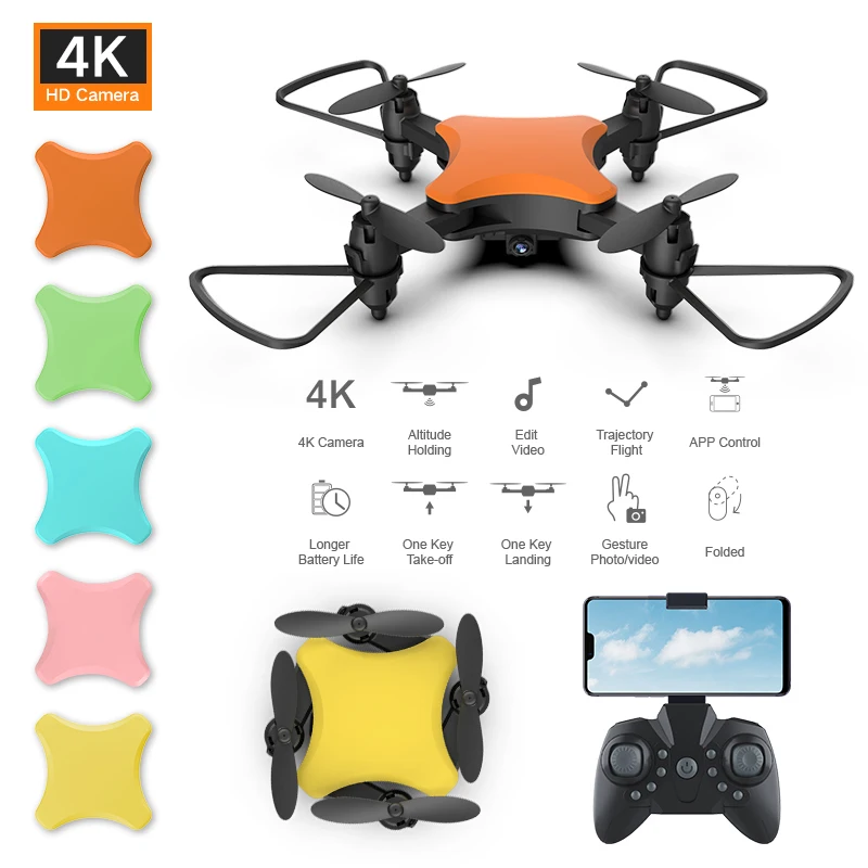 XKJ Mini Drone KY902S 4K HD Camera DIY Five Colors Drones Aerial Photography RC Foldable Quadcopter Child Gifts Toys VS LF606 XKJ Mini Drone KY902S 4K HD Camera DIY Five Colors Drones Aerial Photography RC Foldable Quadcopter Child Gifts Toys VS LF606