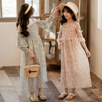 

Dress For girls Big lace Girls Dress Casual Plaid Dress Girl 2020 Autumn Spring star net yarn fairy Kids Dresses For Girls 4-18T