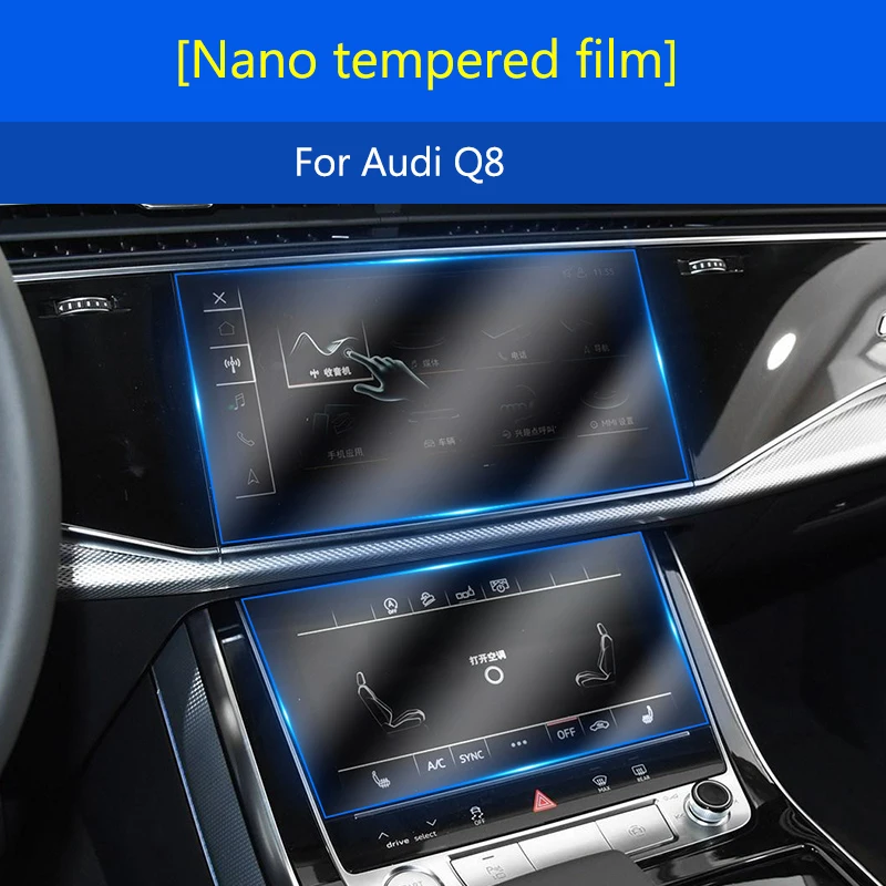 

Nano explosion-proof HD tempered film GPS Car Accessories For Audi Q8