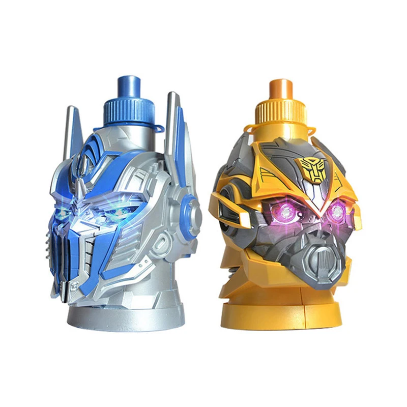 

350ml Creative Transformers Stainless Steel water Cup Battery-type temperature-sensitive luminous Cup Children's kettle gift cup
