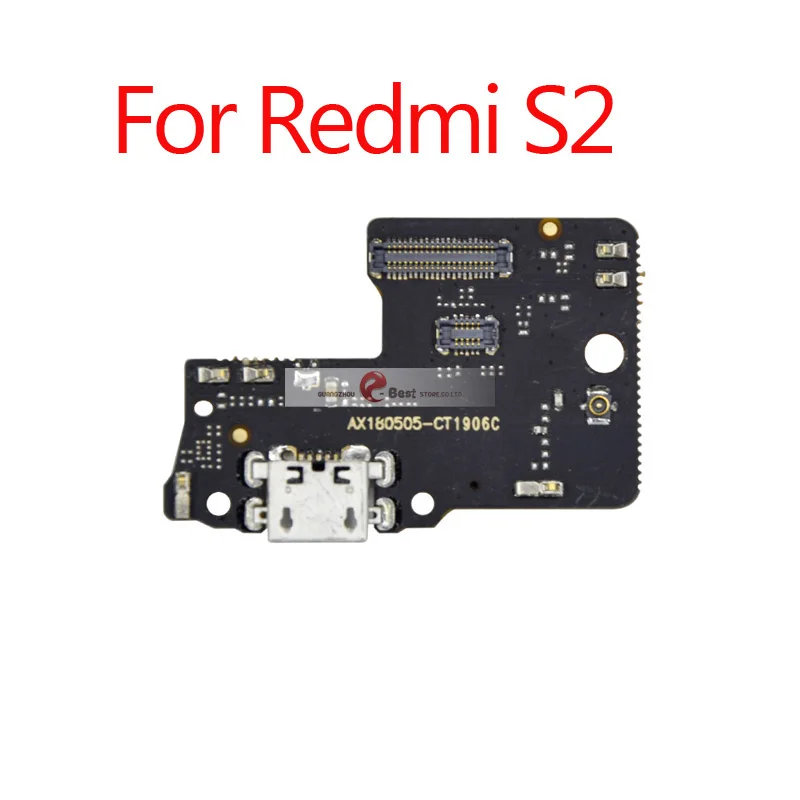 For Redmi S2 10 шт./партия, usb-разъем для зарядки, гибкий кабель с микрофоном для XiaoMi PocoPhone F1 Redmi Note 7 6 5 Pro Plus 7A 6A S2 - Цвет: For Redmi S2