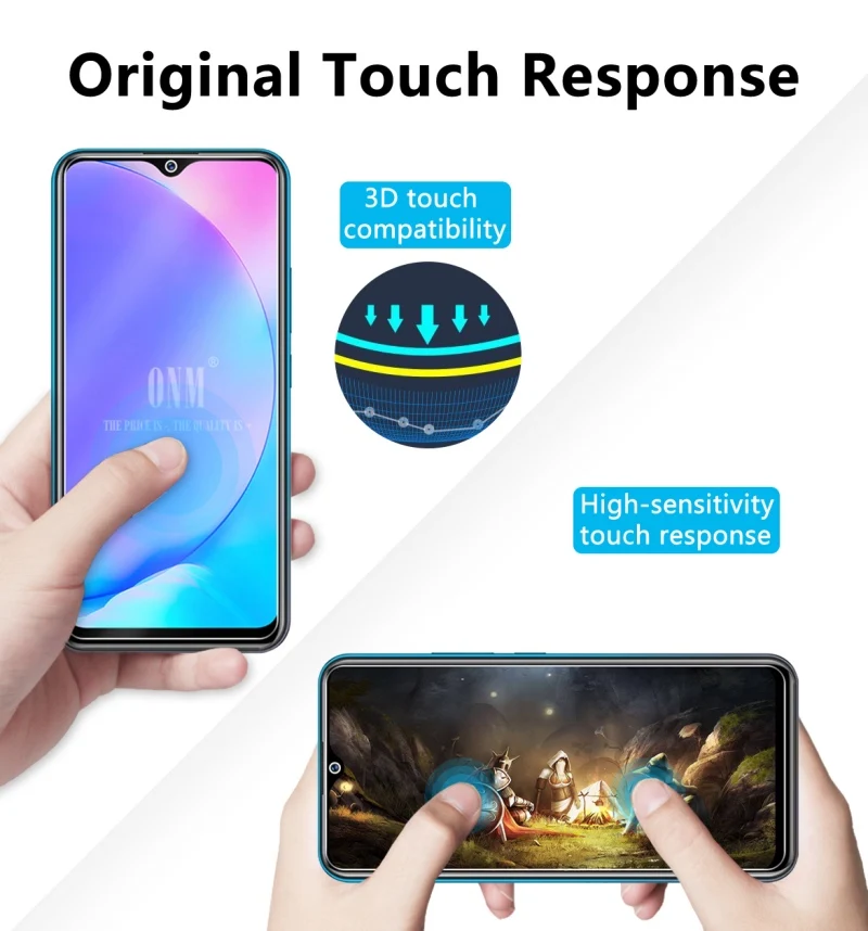 2 шт закаленное стекло для VIVO Y17 2019 Защитное экрана 2.5D 9H Премиум Закаленное