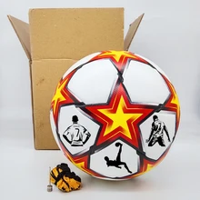 1 Piece Custom LOGO Fan Commemorative Soccer Ball New 2021 High Quality PU Seamless Size 5 Team Match Football Training Balls