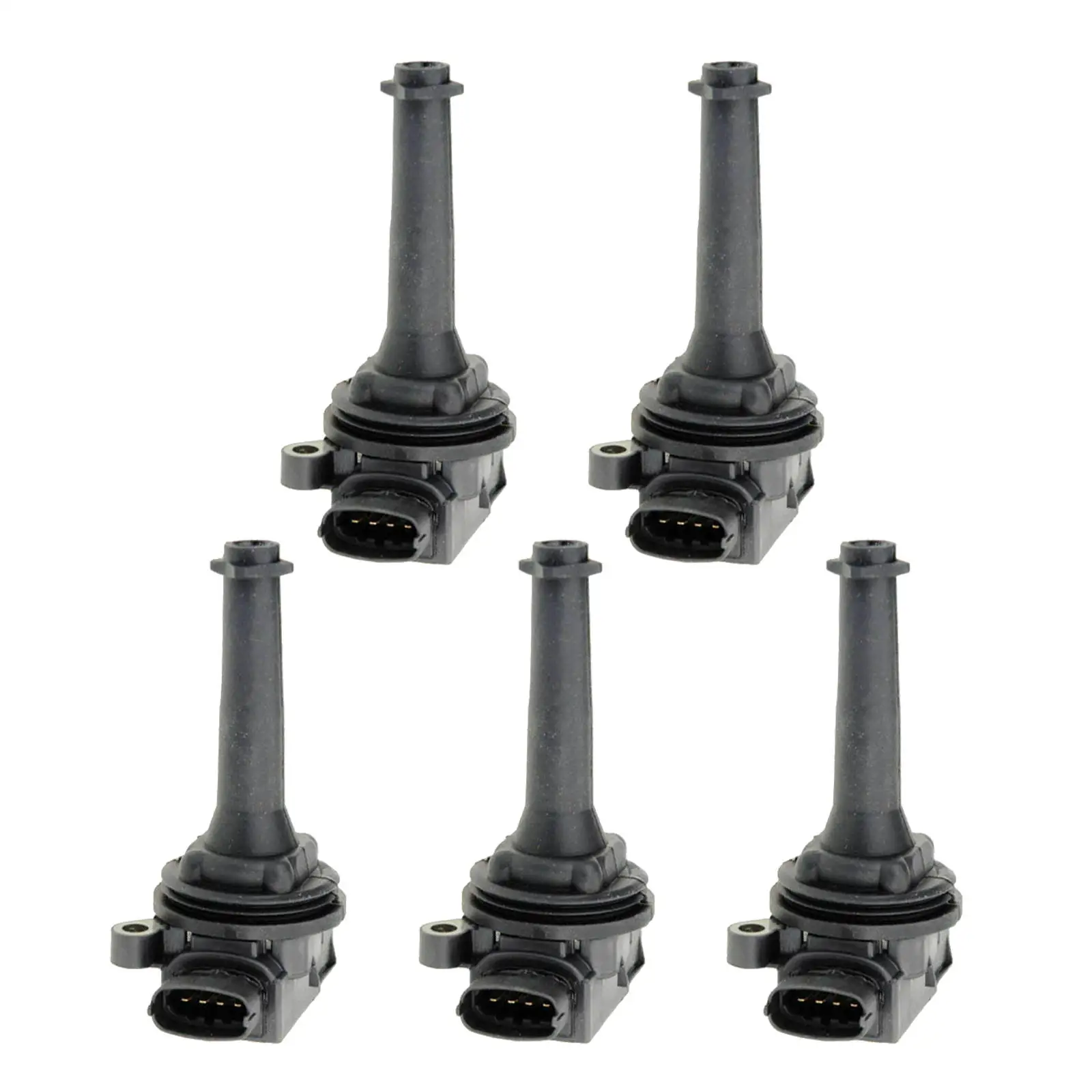 5pieces Ignition Coil Pack Black Replacement Fit For Volvo C70 S70 Xc70