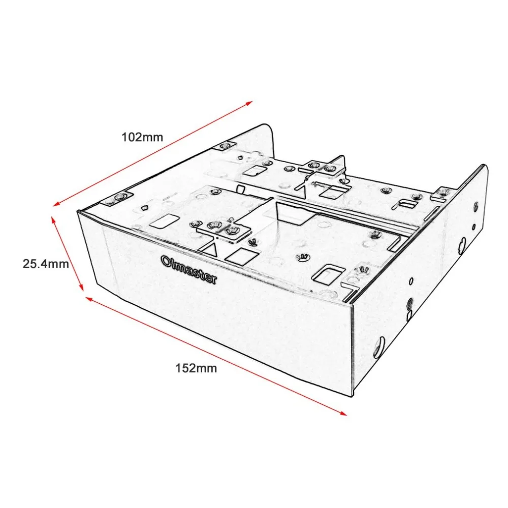 OImaster MR-8802 мульти-функциональный Комбинации мульти-использовать жесткий диск преобразования стеллаж для выставки товаров Стандартный 5,25 дюймов устройство