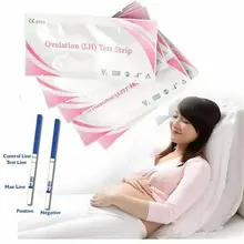 50x femmes LH Ovulation Test papier bande Urine prédicteur fertilité bâton privé
