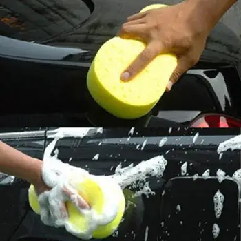 

Wear-resistant Tear-off High-density Large Size 8 Words Car Wash Sponge Yellow Exquisitely Designed Durable