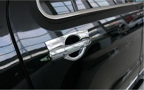 Для Ford Explorer 2011- ABS Хромированная боковая дверная ручка Чаша Крышка отделка 4 шт