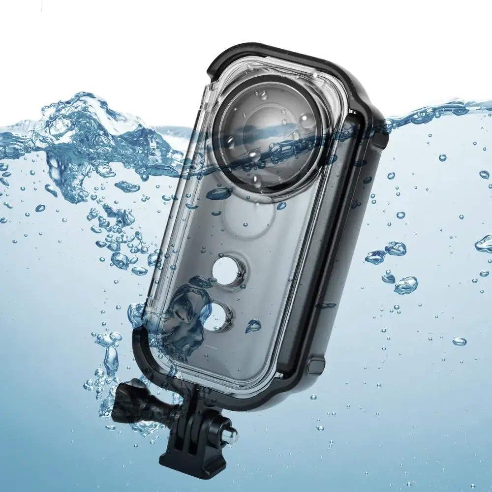 90ft à Prova Escudo para Insta360 Câmera de Ação para Insta360 Dwaterproof Água Habitação Case Protetor Mergulho Subaquático um x Câmera 30m - - Image 3