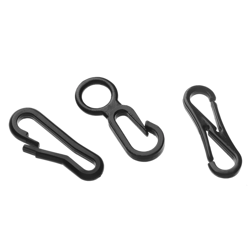 20pcs Plastic Mini Spring Backpack Clasps EDC Keychain Buckle Outdoor Cap Rope Fastener Rope Buckle Glasses Fastener Accessories