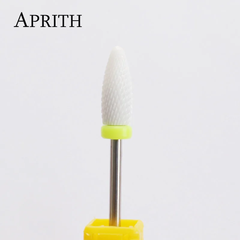 APRITH керамическое пулевое сверло для ногтей, электрическая пилка для ногтей, машина для маникюрного аппарата, аксессуары для удаления геля для ногтей, ротационный инструмент - Цвет: NO4