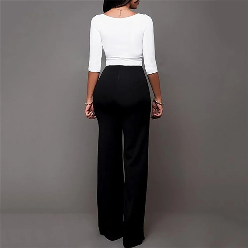 ZOGAA Slim Women's Solid Pant High Waist Wide Leg Pants Office Lady Business Loose Pants Straight Trousers Formal Trousers Lady