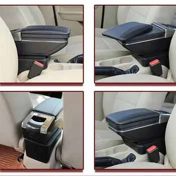 

Car Armrest Support Storage Box Center Console Organizer Without Punching Auto Center Console Rotatable Storage Box