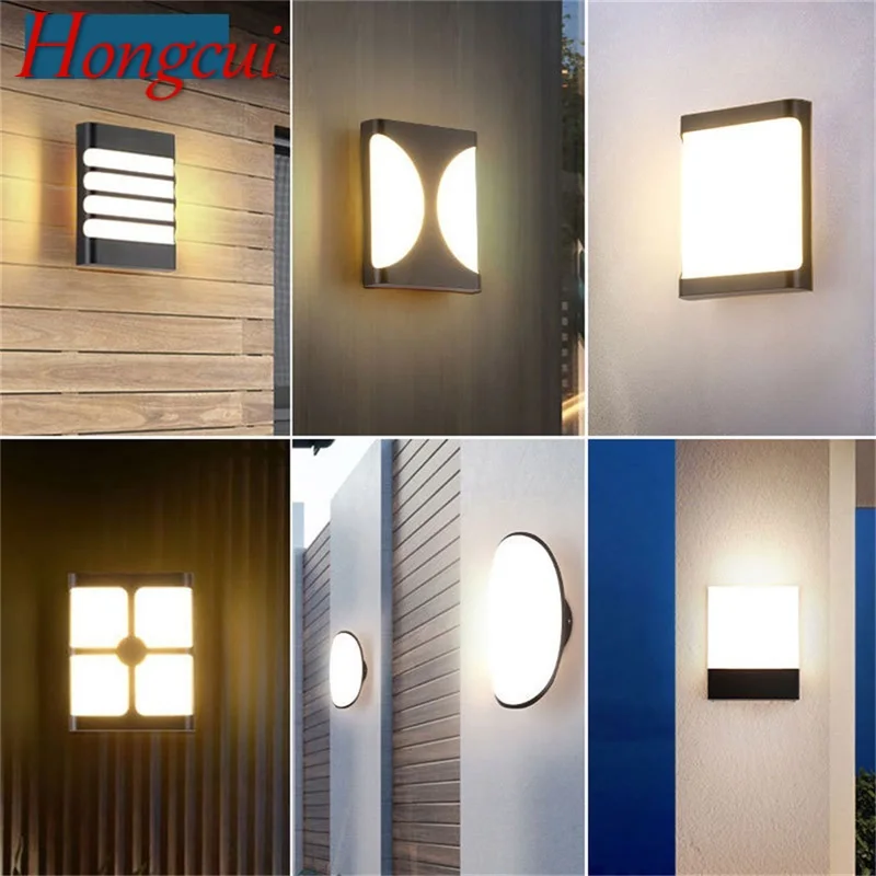 

Hongcui Outdoor Wall Lamp Fixture LED Waterproof Moisture Proof Sconces Creative Decorative For Patio Porch Stair Aisle Garden