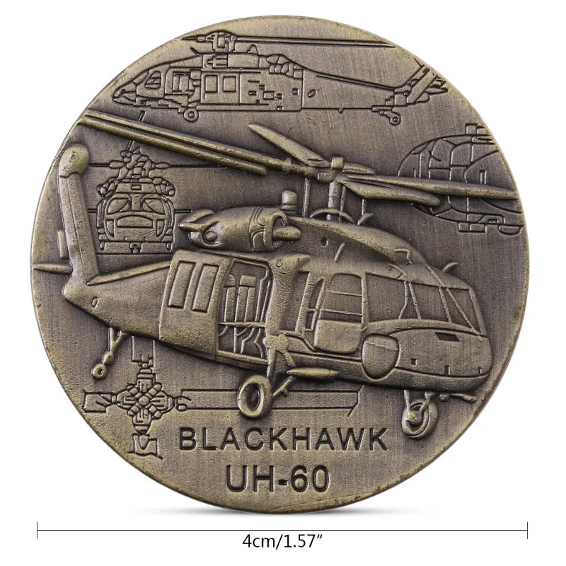 Black Hawk UH-60 вертолет Памятная коллекция монет подарок сувенир