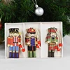 9pcs Wooden Nutcracker Soldier Christmas Tree Hanging Decor Nutcracker Puppet Xmas Wooden Pendants For New Year Home Ornaments ► Photo 3/6