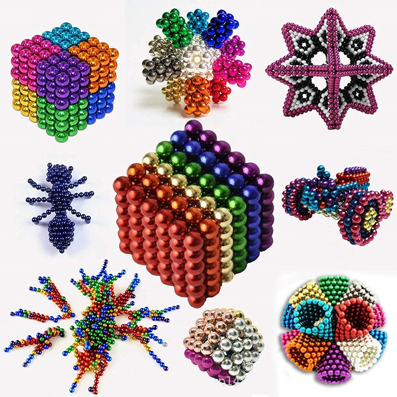 

216pcs 3mm Fridge Strong NdFeB colorful Creative neodymium imanes Magnets Cute Magnet Button Sticker Balls Sphere cube