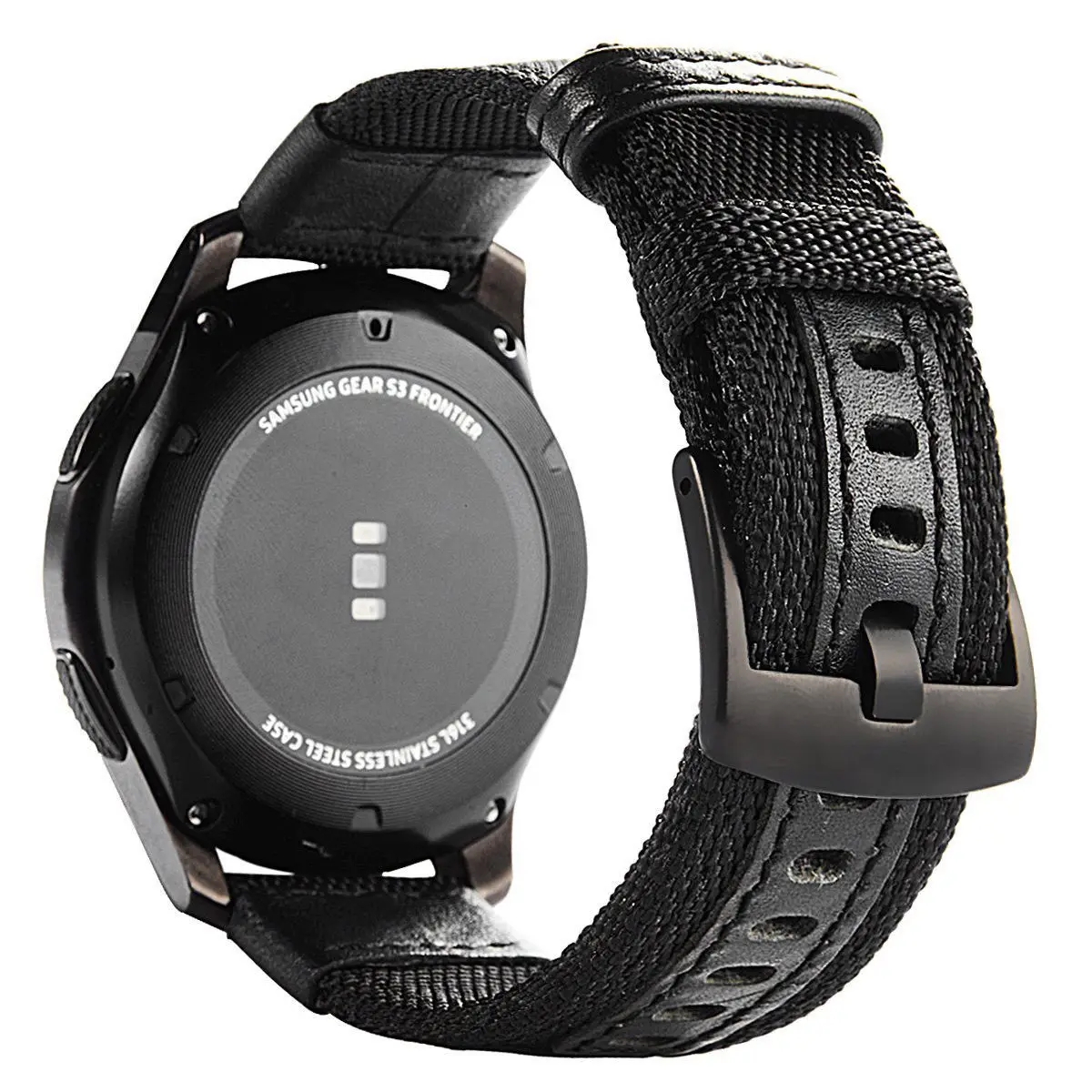 

22mm Watch Strap For Samsung Gear S3 Frontier & Classic Smartwatch 46mm Cases Sports Double Layer Nylon Band Watch Accessories