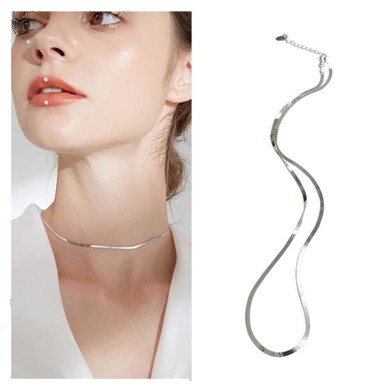 Личность Змея цепочка на шею для мужчин женщин ювелирные изделия с серебряным