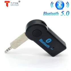2 em 1 sem fio bluetooth áudio musica 5.0 rector 3.5mm streaming automático a2dp fone de ouvido adaptador com microfone han