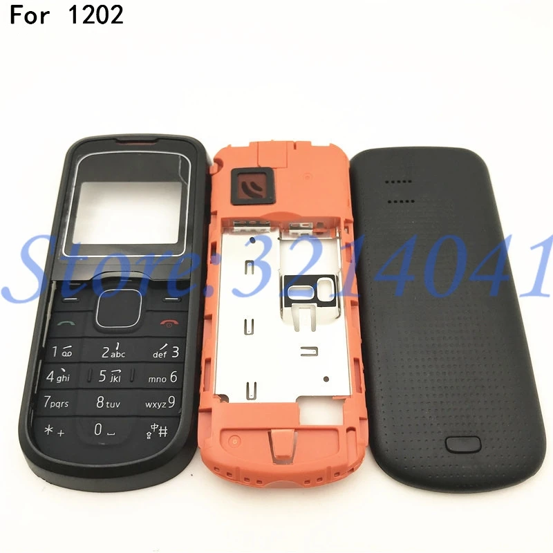 Для Nokia 1202 новый чехол с полным корпусом передняя рамка платой для ключей стекло +
