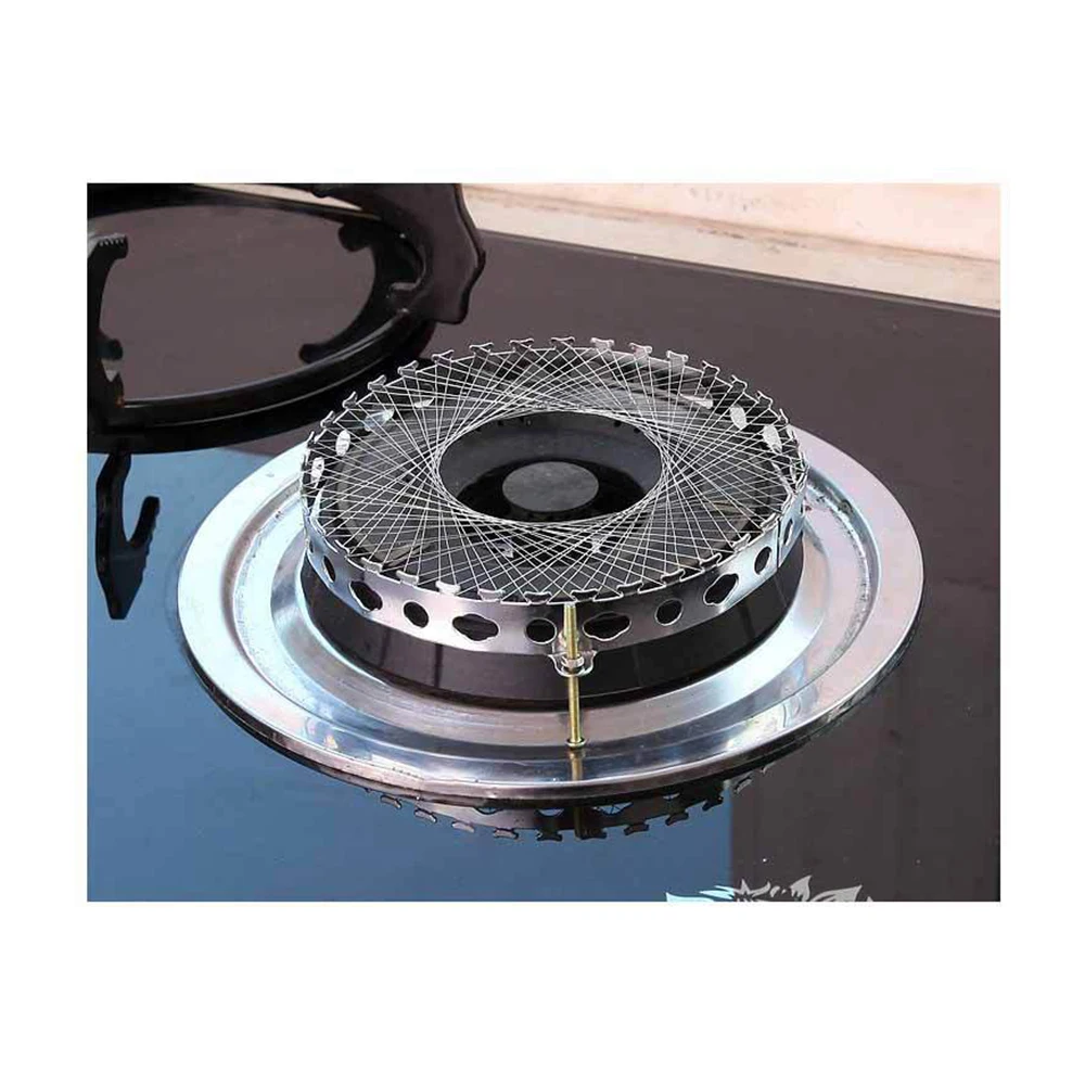 

1PC Stainless Steel Gas Stove Torch Net Cover Gas Cooker Windproof Energy Saving Circle Cover Case Mesh Kitchen Accessories