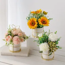 2020 Direct Selling Limited + Vase Wedding Fake Flowers Ins Nordic Simulation Decoration Plastic Bouquet Home Living Room Set
