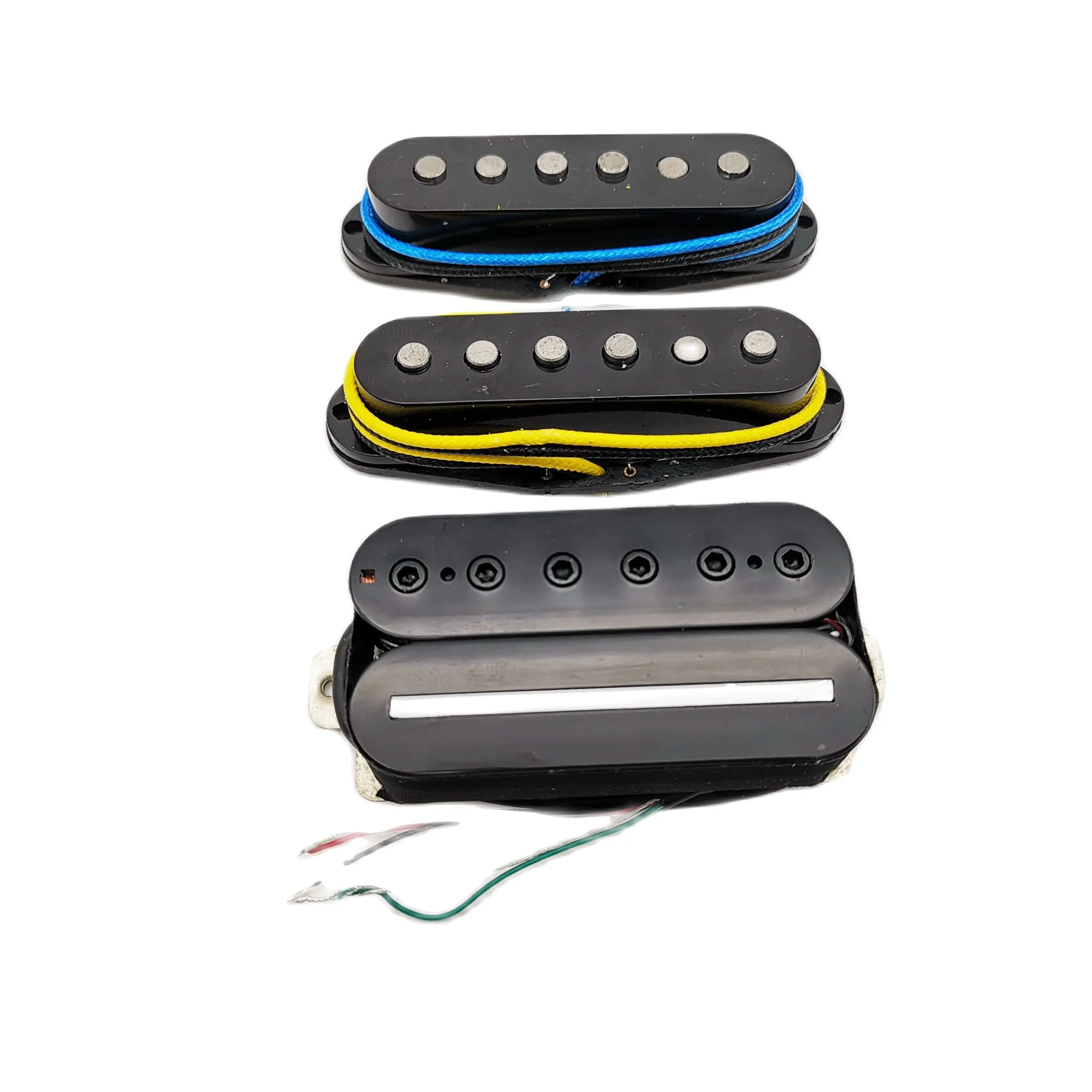 

3pcs Neck/Middle/Bridge Pickup SSH Set Alnico5 Humbucker Pickups Single Coil Pickup Black Guitar Parts