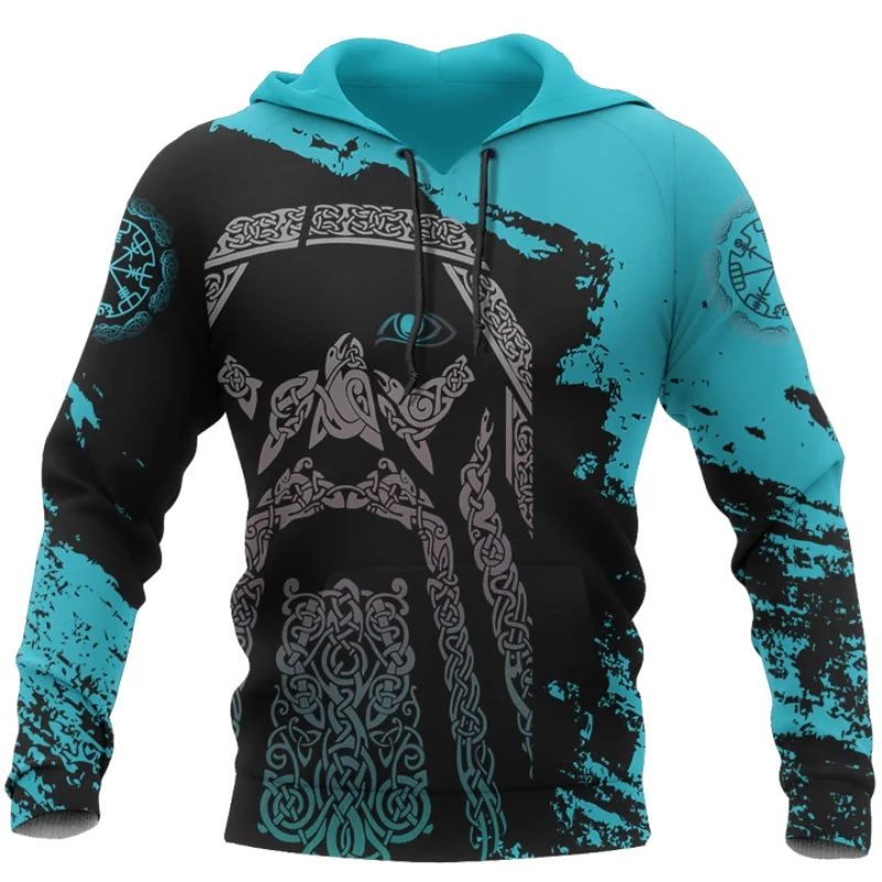 Viking Odin - Blue Pullover Tattoo 3D Print Men hoodies Harajuku Fashion Hooded Sweatshirt Autumn Unisex hoodie sudadera hombre Viking Odin - Blue Pullover Tattoo 3D Print Men hoodies Harajuku Fashion Hooded Sweatshirt Autumn Unisex hoodie sudadera hombre